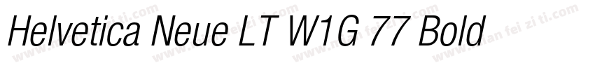 Helvetica Neue LT W1G 77 Bold conde字体转换
